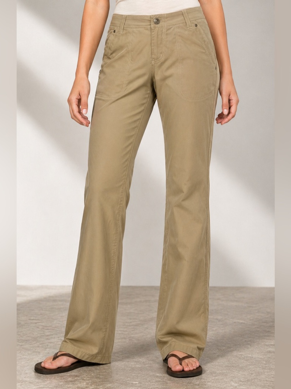 KUHL Kendra Hiking Pants Khaki Lightweight Outdoor Trail Pants Size 4